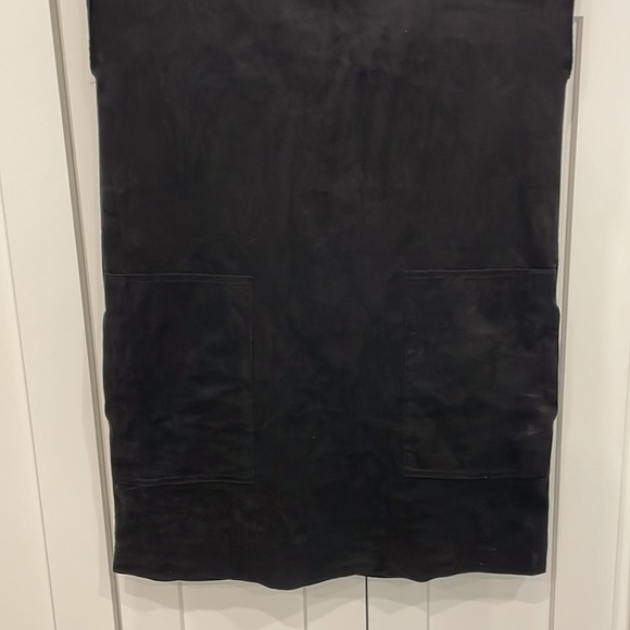 Aritzia Wilfred Free Nori Black Faux Suede Dress - Picture 3 of 10